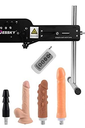Jesskylove Adjustable Sex Machine, Adult Sex Toys With 4 Attachments 3Xlr Connector Automatic Machines For Women And Men