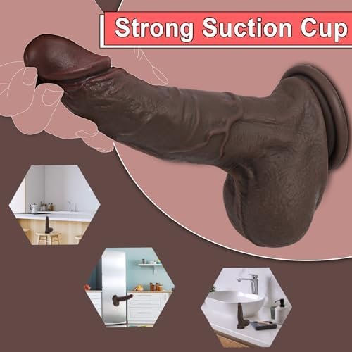 Realistic Dildo Squirting Dildos, Ejaculating Penis For Beginners With Strong Suction Cup For Hands-Free Play, Anal Dildo For Women G-Spot And Anal Prostate Play, 8.27Inch Sex Toys For Women Men - Image 3