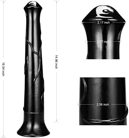 Faak Realistic Horse Dildo 17Inch Huge Thick Animal Dildo Anal Plug For Man Adult Toys For Women And Men Couples (Black) - Image 2