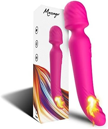 Electric Dildo For Women, Double-Ended Dildos Adult Sex Toys Clitoris G Spot Anal Stimulator With 9 * 2 Powerful Vibration Mode With Heating, Waterproof Powerful Rose Toy For Women Men And Couples