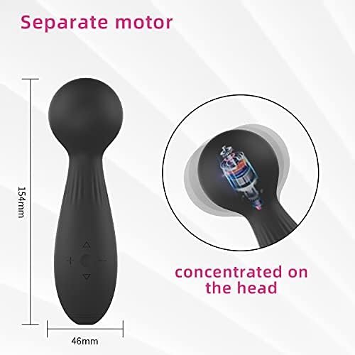 Personal Wand Massager, Black Vibrator For Women - Image 2
