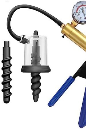 Aoaouch Metal Pistol Anal Pump,Manual Anal Pump