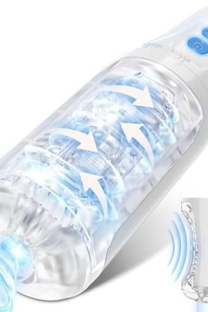 Automatic Male Masturbators With 8 Vibration & 4 Clamp Suction Modes For Penis Stimulation, Electric Pocket Pussy 3D Realistic Textured Blowjob Vagina Stroker, Sex Adult Toys For Men Pleasure