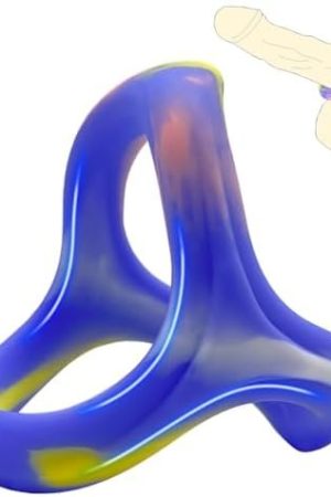 Silicone Penis Ring For Men, Meyila 3 In 1 Ultra Soft Stretchy Cock Rings For Erection Enhancing, Sex Toy For Men Male Couple Adult, Multicolor