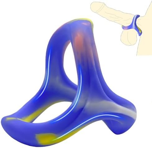 Silicone Penis Ring For Men, Meyila 3 In 1 Ultra Soft Stretchy Cock Rings For Erection Enhancing, Sex Toy For Men Male Couple Adult, Multicolor