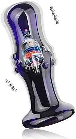 Vibrating Butt Plug Anal Plug - Glass Anal Bead Vibrator With 10 Vibration Modes Adult Sex Toys For Men Women And Couples Use