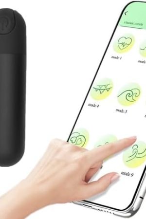 App Remote Bullet Vibrator - 10 Speeds Phone Remote Control Bullet Sex Toy For Women Pleasure, Black