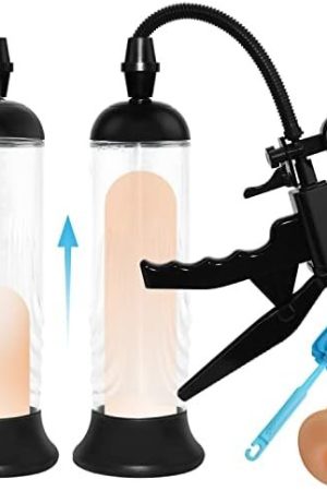 Penis Pump, Manual Vacuum Penispumps For Men Enlargement Pump, Penis Extender Enlarger With Pressure Gauge And Pocket Pussy And Cleaning Brush, Cock Pump Dick Pump For Male, Adult Sex Toys For Men