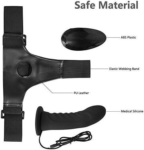 G-Spot Vibrator Remote Control Female Wearing Vibrating Pants,Adjustable Strap Dildo Vibrating Massager Adult For Lesbian, Black - Image 3