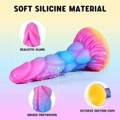 Realistic Monster Silicone Dildo For Women, 8.3 Inch Anal Dildos Huge Thick Dildo With Strong Suction Cup, Adult Sex Toy For Women, Men And Couples - Image 2