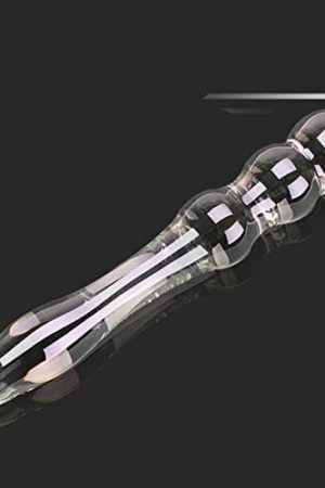 Glass Bead Anal Butt Plugs๏ผCrystal Double-Ended Penis Dildo G-Spot Pleasure Anal Butt Plug Stimulator Beginner