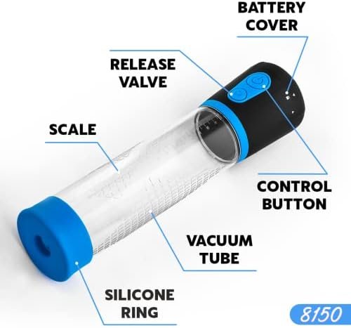 Electric Penis Vacuum Pump - Automatic Penis Enlargement Extend Pump With 3 Suction - Men Sex Toys - Pumps & Enlargers For Male Masturbation - Sex Toy Blue - Image 3