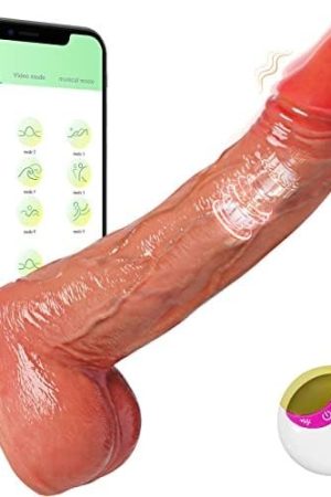 Thrusting Sex Toys Dildos - Adult Realistic Dildo For Clitoral G-Spot Anal Stimulation, 8 Inch Dildo Vibrators For Women For Couples Pleasure With 8 Thrusting & Vibrating Modes