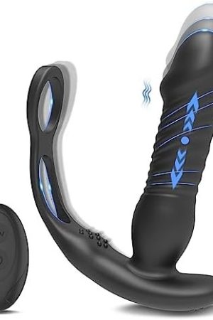 Thrusting Dildo Wearable Vibrator Adult Sex Toys Massager With Remote Control, 3 Thrusting & 16 Vibrating Dildo Anal Vibrator Butt Plugs For Woman Man Gay Couple
