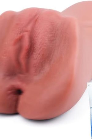 Male Sex Toys Sex Dolls - Male Masturbators Adult Toys With 3D Realistic Vagina And Tight Anus, Lifelike Pocket Pussy, Male Strokers Adult Sex Toys For Men (Brown)