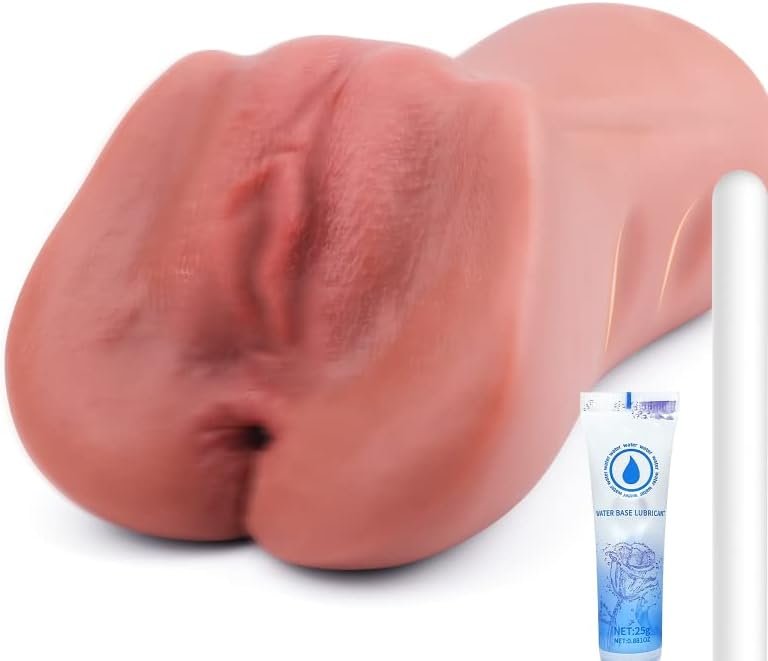 Male Sex Toys Sex Dolls - Male Masturbators Adult Toys With 3D Realistic Vagina And Tight Anus, Lifelike Pocket Pussy, Male Strokers Adult Sex Toys For Men (Brown)