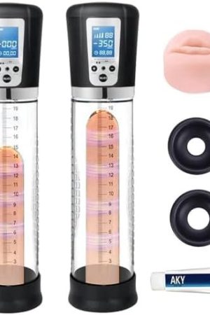 Electric Vacuum Pump With Led Smart Display, 4 Suction Forces, Rechargeable Automatic High Vacuum Amplified Extension Pump, Male Adult Extension Pump Atmospheric Pressure Relief Device.