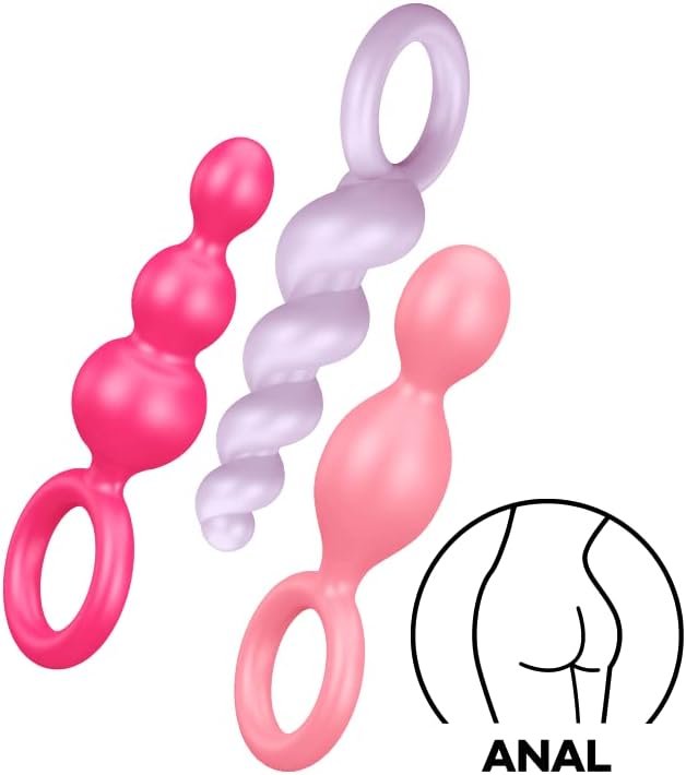 Satisfyer Booty Call Plugs | 3-Piece Silicone Plug Set | 13.5-14 Cm | Waterproof (Ipx7) | Skin-Friendly Silicone | Sex Toy For Beginners And Advanced Users (Pink/Purple) - Image 2