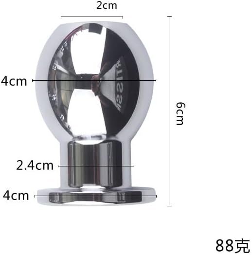 Stainless Steel Hollow Design Anal Plug Anal Plug With Anal Beads For Men And Women Unisex G Spot Anal Sex Toy Couples Prostate Massager(M) - Image 3