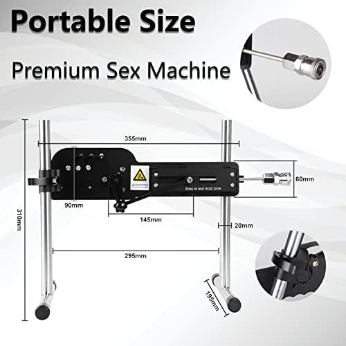 Thrusting Sex Machine, Automatic Dildo Machine For Women And Men, Adjustable Adult Sex Toys With Attachments (9 Piece Set) - Image 3
