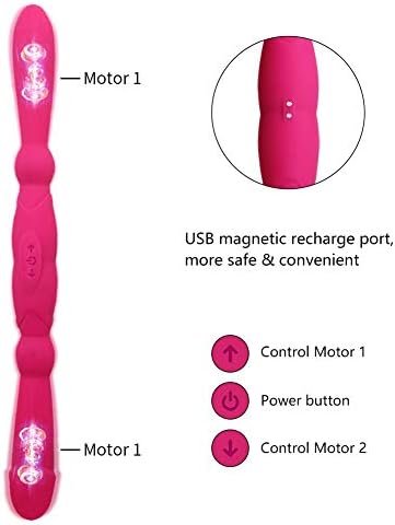 Realistic Double-Ended Vibrating G-Spot Dildo Vibrator - 8 Vibrations With Botton Control, Rechargeable Fake Penis Adult Sex Toys,G Spot Clitoris Nipple Prostate Vagina Stimulator For Lesbian&Couples - Image 3