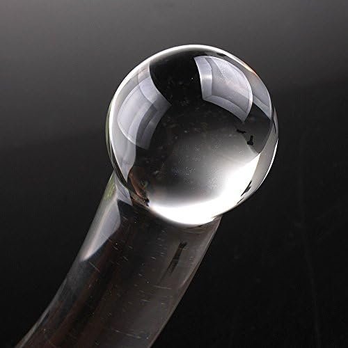 Wowlife Bent Graduate Glass Massager Anal Plug Crystal Butt Plug Massager Dildo Dong Penis - Image 2