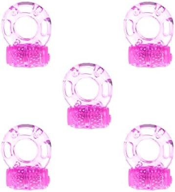 Laytek 5 Pcs Butterfly Vibrating Penis Rings,Long-Lasting Disposable Cock Vibrating Clitoral Stimulator, Silicone Cock Rings, Male Erection Enhansement Sex Toy Quality Dick Ring