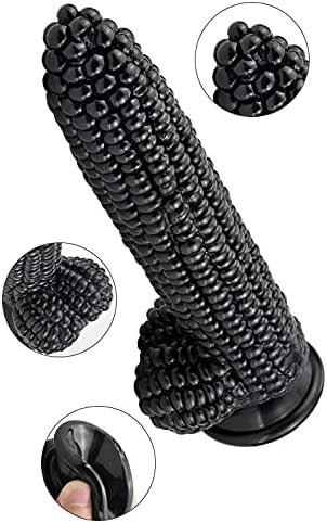 G-Spot Massage Dildo, 8.26 Inch Novelties Vegetable Penis, Big Realistic Cock With Suction Cup And Big Bumps, Fetish Adult Sex Toy For G-Spot P-Spot Stimulation (Black) - Image 2