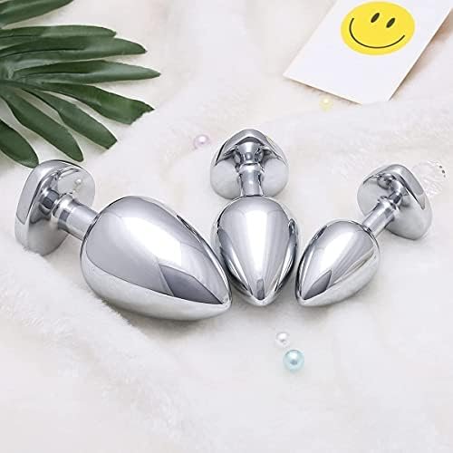 Butt Plugs Anal Plug Toys Heart-Shaped Waterproof Stainless Steel Expanding Anal Plug Trainer Set Sex Toy For Men Women Couples - Image 3