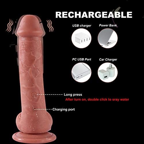 Realistic Ejaculating Dildo Squirting Dildo Vibrator 10 Vibrating 8.5Inch Electric Anal Plug With Remote Control G Spot Dildos Adult Sex Toys For Women - Image 2