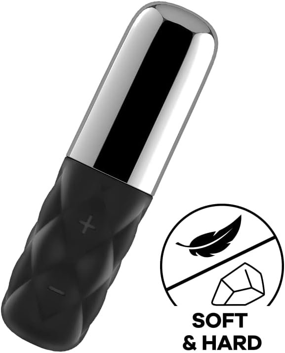 Satisfyer Sparkling Darling Bullet Vibrator - Travel-Size Clitoral Stimulator, Personal Massager With Cap - Portable, Soft Silicone, Waterproof, Rechargeable (Chrome) - Image 2