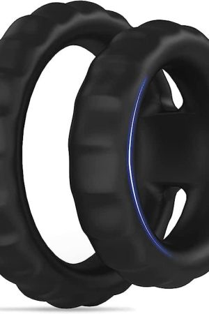 Roll Over Image To Zoom In Silicone Penis Ring For Men, Ultra Soft Stretchy Cock Ring, Sex Toy For Men๏ผ4 Different Sizes Cock Rings For Erection Enhancing (Blue)