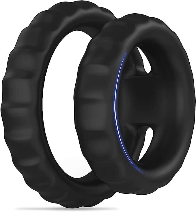 Roll Over Image To Zoom In Silicone Penis Ring For Men, Ultra Soft Stretchy Cock Ring, Sex Toy For Men,4 Different Sizes Cock Rings For Erection Enhancing (Blue)