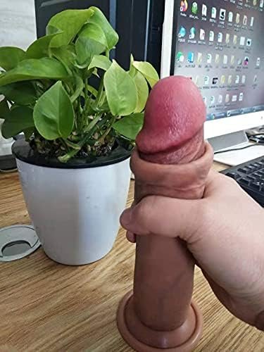 Realiic Realistic Dildo With Suction Cup,Adult Sex Toy For Women Strong Suction Cup Ultra Soft Lifelike Tan Anal Dildo 7.5 Inch Silicone Dildo For Women Sex Toys - Image 3