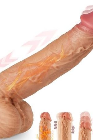 8.6" Thrusting Dildo Vibrator With 6 Thrust And 10 Vibrate Modes, Electric Vibrating Dildos For G-Spot Stimulation Anal Pleasure, Suction Cup Dildo Fake Penis Automatic Sex Toys For Men And Women