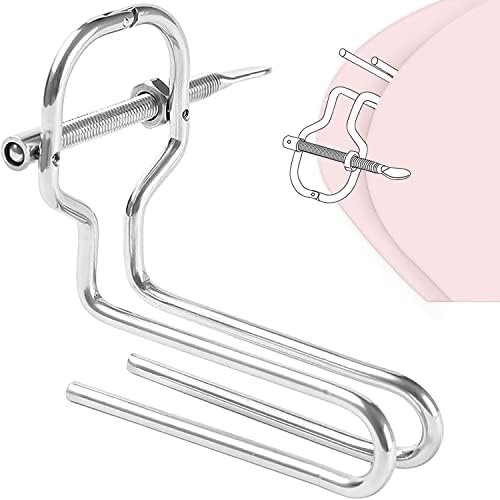 Difflue New Metal Vaginal Dilator, Metal Anal Plugs Adjustable Butt Plug With Stainless Steel Material
