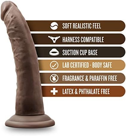 Blush Dr. Skin 7 Inch Realistic Dildo - Soft Lifelike Real Feel - Slim 1.5In. Width - Strap On Harness Compatible Suction Cup For Hands Free Play - Body Safe Female Male Sex Toy For Men Women - Image 2