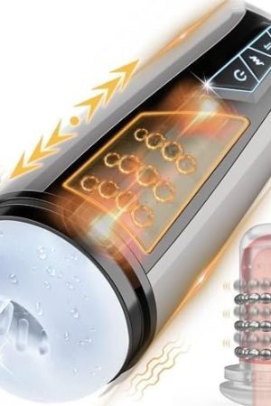 Automatic Male Masturbator With Thrusting Massage Beads, Adult Sex Toys For Men, Healexcer Blowjob Sex Machine Men'S Sex Toy Stroker Penis Vibrator With 7 Modes, Hands Free Masturbators Pleasure
