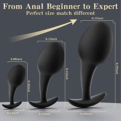 Anal Plugs, Butt Plug Trainer Kit, Pack Of 3 Silicone Anal Butt Plug Adult Sex Toy For Beginners Advanced Anal Toys For Men And Women - Image 2