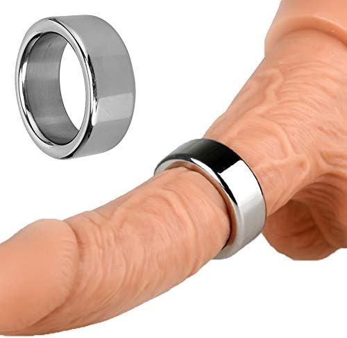 Fst Stainless Steel Cock Ring Male Delaying Ejaculation Penis Ring, 1.18'' - Image 3