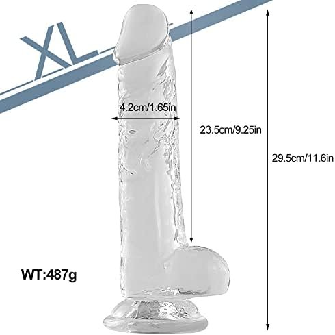 Clear Dildo,9.6 In Huge Dildo With Suction Cup For Hands-Free Play,Adult Sex Toys For Women - Image 2