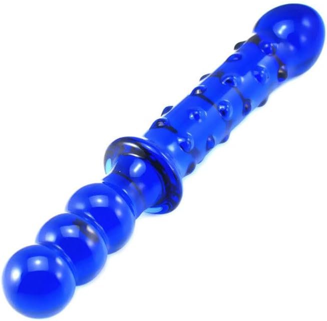Epichao Blue Double Ended Glass Dildo Crystal Penis Sex Pleasure Wand Female Masturbator Butt Plug Anal Plug Sex Toy