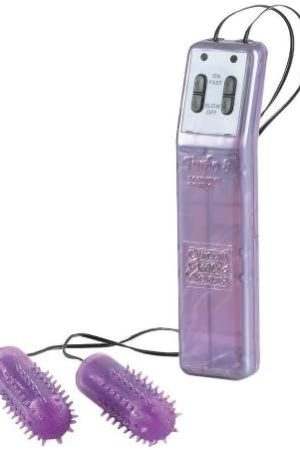 Turbo 8 Double Bullet W/Sleeve-Lavender By California Exotic Novelites