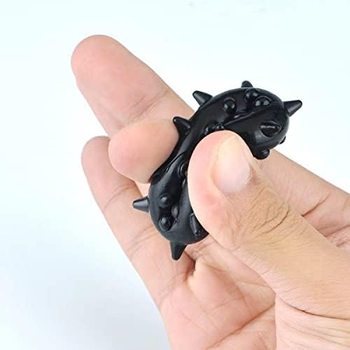 Boruite Cook Rings For Men For Sex, Silicone Penis Ring, Snowflake Cock Ring With Particle Sex Toys For Couples For Longer & Harder Erection, Black - Image 2