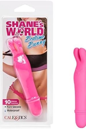 Calexotics Shane’S World Bedtime Bunny - Waterproof Bullet Vibrator - Adult Toys For Couples - Pocket Vibrator With Rabbit Tip - Pink