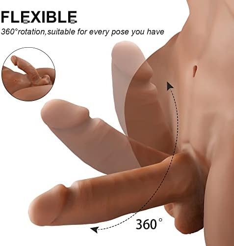 Shemale Sex Doll For Men Women - Jaspik Lifelike 2 In 1 Mixed Torso Adult Sex Toy With Big Breast Dildo, Transexual Torso Love Doll For Lesbian Gay Men Women Couples Masturbation (Brown, 16.1Lb) - Image 2