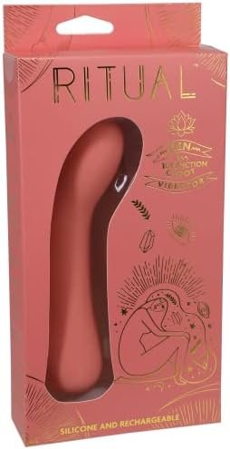 Doc Johnson Ritual - Zen - 10 Function G-Spot Vibrator - Silicone And Rechargeable - Discreet, Coral - Image 2