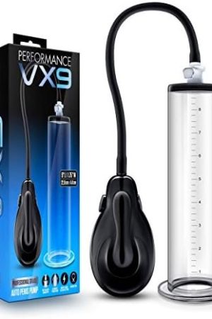 Blush Performance Vx9 Advanced Automatic Powered Pumping Penis Enhancement System Featuring Nterchange System Compatibility, Easy Release Silicone Tubing, 9.5 Inch Durable Etched Acrylic Cylinder