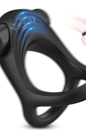 Vibrating Cock Ring Bullet Vibrator, Silicone Penis Ring With Single Vibration, Triangular Stretchy Mens Vibrator For Longer Harder Stronger Erection, Adult Toys Clit Vagina Massager