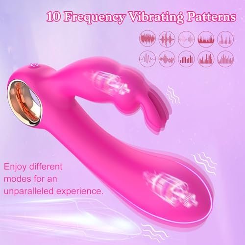 Adult Sex Toys Rose Anal Dildo Vibrator - Female G Spot Rabbit Vibrators With 10 Mode Clitoral Nipple Stimulator Vibrator Wand Massager Sex Toy Vibrating Realistic Dildos For Women Couples Sex Machine - Image 3